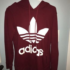 Maroon Adidas Hoodie